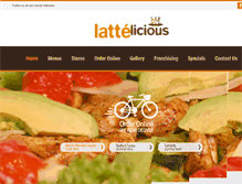 Tablet Screenshot of lattelicious.co.za